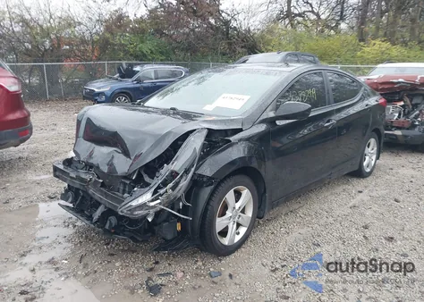 2012 Hyundai Elantra Gls from USA, damaged, VIN 5NPDH4AE9CH150238